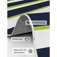 thumbnail image 3 of Green and Area Rug for Bedroom 3x5 Ft Navy Blue Stripe Abstract Geometric Stripes Super Soft fuzzy Throw Rug Non-Slip Fluffy Plush Indoor Floor Carpet for Living Room Nursery Home Decor, 3 of 8