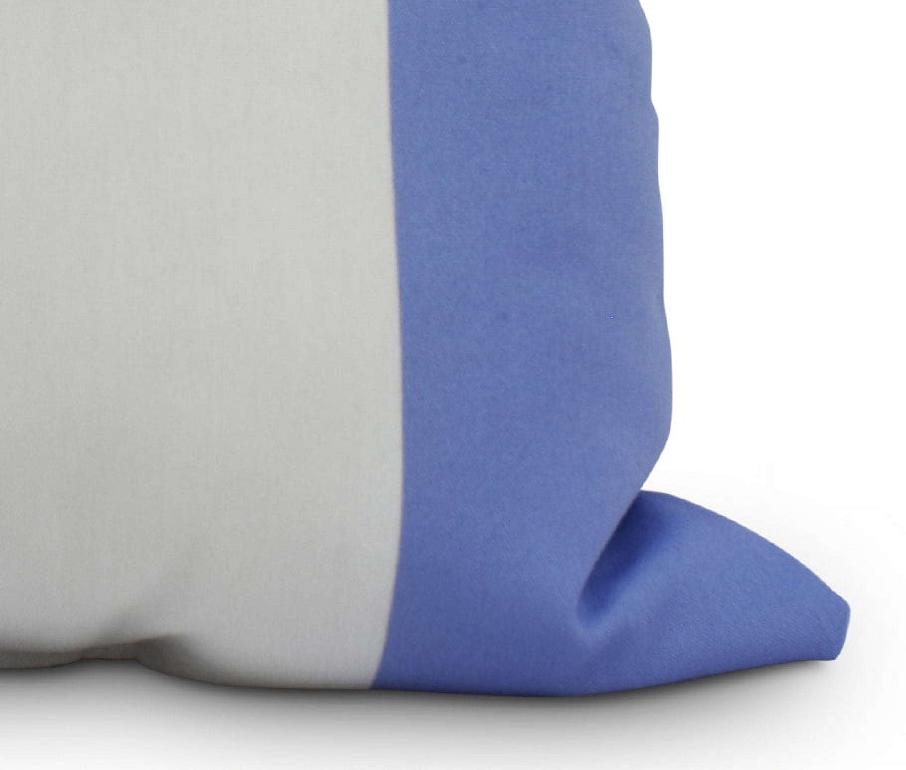 Simply Daisy, 14" x 20" Light Blue Decorative Striped Outdoor Throw Pillow