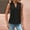 Black, variant on Women's Summer Fashion And Comfort Elegant Pleated V Neck Vest Top Athletic Top for Women Shirts Woman Active Top Set Women Graphic Top Women 2xl Tops Sheer Top Women Athletic Undershirt Women Muscle
