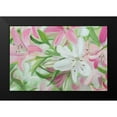 thumbnail image 2 of Iafrate, Sandra 24x17 Black Modern Framed Museum Art Print Titled - Pink and White Lilies IV, 2 of 5