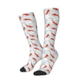 thumbnail image 2 of Vsdgher Koi Fish Corals,Spring Summer Print Thigh High Socks Extra Long Stretchy Sock Women Over Knee High Opaque Stocking Daily Wear, 2 of 5