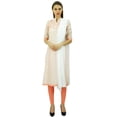 thumbnail image 2 of Atasi Designer Embroidery Linen Peach Salwar Kameez Suit Set Indian Dress-12, 2 of 9