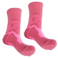 thumbnail image 4 of 1 par de calcetines deportivos antideslizantes, calcetines de protección atléticos transpirables para baloncesto y fútbol (rosa), 4 of 5