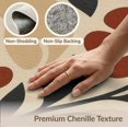 thumbnail image 6 of ODIKA 4'x6' Washable Area Rug Pet Friendly, Non-Shedding Beige Red Floral and Leaf Elegance Contemporary Design with Bold Natural Motifs for Bedroom, Reading Nook, 6 of 7
