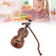 thumbnail image 2 of Mini violín de plástico para casa de muñecas, manualidades en miniatura, modelo de instrumento musical para casa de muñecas, accesorio para casa de muñecas., 2 of 9