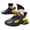 thumbnail image 4 of NOEGOEU Boys Slip On Shoes for Kids Waterproof Sneakers Lightweight Non Slip Sole Walking Running (Yellow,36), 4 of 8