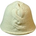 thumbnail image 2 of CoCopeaunts Women Knitted Hat Autumn Winter Personalized Versatile Basin Hat Soft Stretch Thick Bucket Hat for Cold Weather, 2 of 8