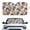 Cute Cartoon Cats, variant on Xixirimido Car Windshield Sun Shade Front Windshield Cover Universal Fit for SUVs Trucks Foldable Front Window Sunshade Automotive Interior Accessories, Halloween Spider Web