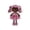 C, variant on Plush Toy Doll Patterned Dress Soft Fabric Stuffed Play Doll for Kids Collectors Gift Display Home Decor