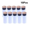 thumbnail image 3 of CIMAXIC 10 Pcs Embouts et Embouts de Queue de Billard Style Américain Embouts de Remplacement de Billard à Vis avec Embouts de Bâton de Queue de Piscine Embouts de Queue Rigide (Blanc et Brun),0,47"X0,47"X1,38 Pouces, 3 of 4