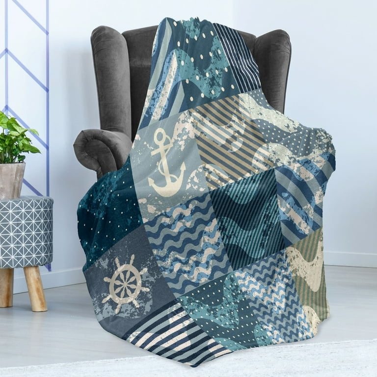 Patchwork fleece online blanket