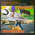 thumbnail image 4 of Correa elástica para perros para caminar, 5,6 pies, resistente con 2 manijas de control y cinturón de seguridad para automóvil, correa larga reflectante para entrenamiento de masco, 4 of 5