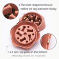 thumbnail image 2 of Dog Bowl Dog Slow Feeder Bowls Bloat Stop Food Bowl Rompecabezas interactivo Healthy Eating Bowl (verde),11 Feliz Sencillez, 2 of 5
