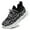 Black2, variant on kkdom Boys Girls Running Walking Sneakers Shoes Comfort Lightweight Breathable Athletic Tennis Black 8 Toddler
