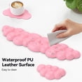 thumbnail image 4 of Tecknet Basics Ergonomic Cloud Keyboard Wrist Rest Set, Pain Relief, Non-Slip with Coaster for Laptop, Office, Gaming-Dark Pink, 4 of 8