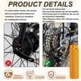 thumbnail image 3 of Uxcell 4 Pack Aluminum Alloy Bike Pegs Anti-Skid Fit 3/8 inch Axles Yellow Blue, 3 of 7