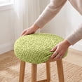 thumbnail image 5 of Round Bar Stool Covers, Waterproof PU Barstool Seat Covers Stretch Barstool Slipcovers Bar Chair Covers with Non Slip Bottom for 14-19 Inch, 5 of 6