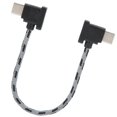 thumbnail image 2 of M Buder Cable de Datos Tipo C a Tipo C de 15 cm en Ángulo Recto para Controlador Remoto DJI Mavic Air 2, Mini 2, Osmo Pocket, Alta Velocidad y Conexión Estable, 2 of 9