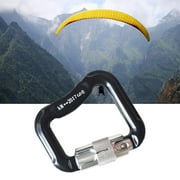 Hesroicy Climbing Carabiner Anti-oxidation Wear Resistant Accessory Paraglider Locking Clips Carabiners for Rappelling