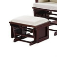 thumbnail image 4 of Noni Manual Glider Chair with Ottoman, Dark Brown, Beige, 4 of 6