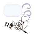 thumbnail image 1 of Écouteurs filaires dynamiques avec basses puissantes et contrôle du volume du micro pour téléphones portables, noirs, 1 of 4