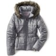 thumbnail image 1 of Chaqueta acolchada Aeropostale para mujer con forro de piel sintética Gris Grande, 1 of 1