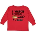 thumbnail image 3 of Inktastic I Watch Football with My Gigi Boys Long Sleeve Toddler T-Shirt, 3 of 5