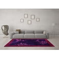 thumbnail image 3 of Ahgly Company Indoor Square Oriental Pink Asian Inspired Area Rugs, 6' Square, 3 of 4