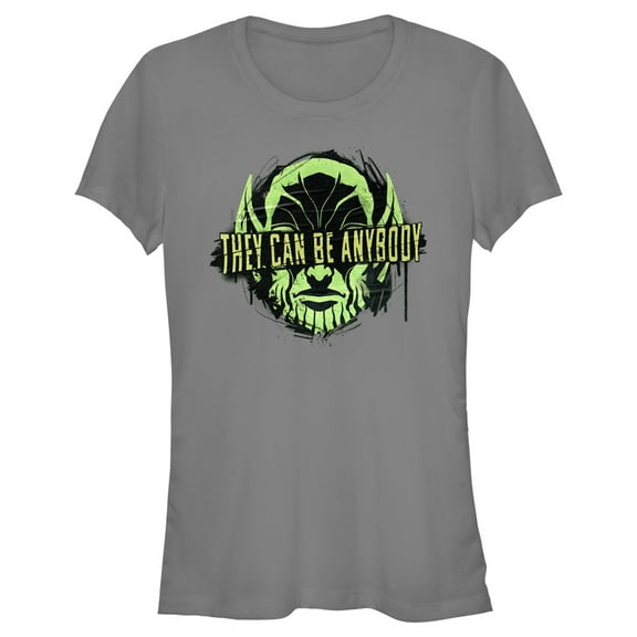 Junior's Marvel: Secret Invasion Skrull They Can Be Anybody  Graphic Tee Charcoal Medium