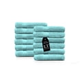 thumbnail image 2 of Lavish Touch 100 % Coton 600 G/M2 Pack de 12 Serviettes de Toilette Vert Mer, 2 of 2