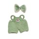 thumbnail image 4 of Mono con tirantes de pierna ancha perfecl para muñecas de peluche 5,91'' verde, 4 of 8