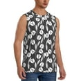 thumbnail image 2 of Daiia Tulips Flowers Printed Men's Tank Tops,Casual Soft Sleeveless Gym Muscle Shirts Bodybuilding Tee-XX-Large, 2 of 8
