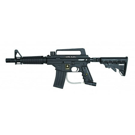 US Army by Tippmann Alpha Black Tactical Edition Paintball Marker with Electronic Trigger, Black