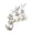 White, variant on Easter Decorations Bunny Figurines, 4PC Set Whimsical Hand-Painted Resin Rabbit Garden Statues for Indoor Outdoor Lawn, Tabletop Centerpiece Home Office Party Decor
