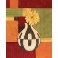 thumbnail image 2 of Marrott, Stephanie 12x14 White Modern Wood Framed Museum Art Print Titled - Abstract Floral I, 2 of 4