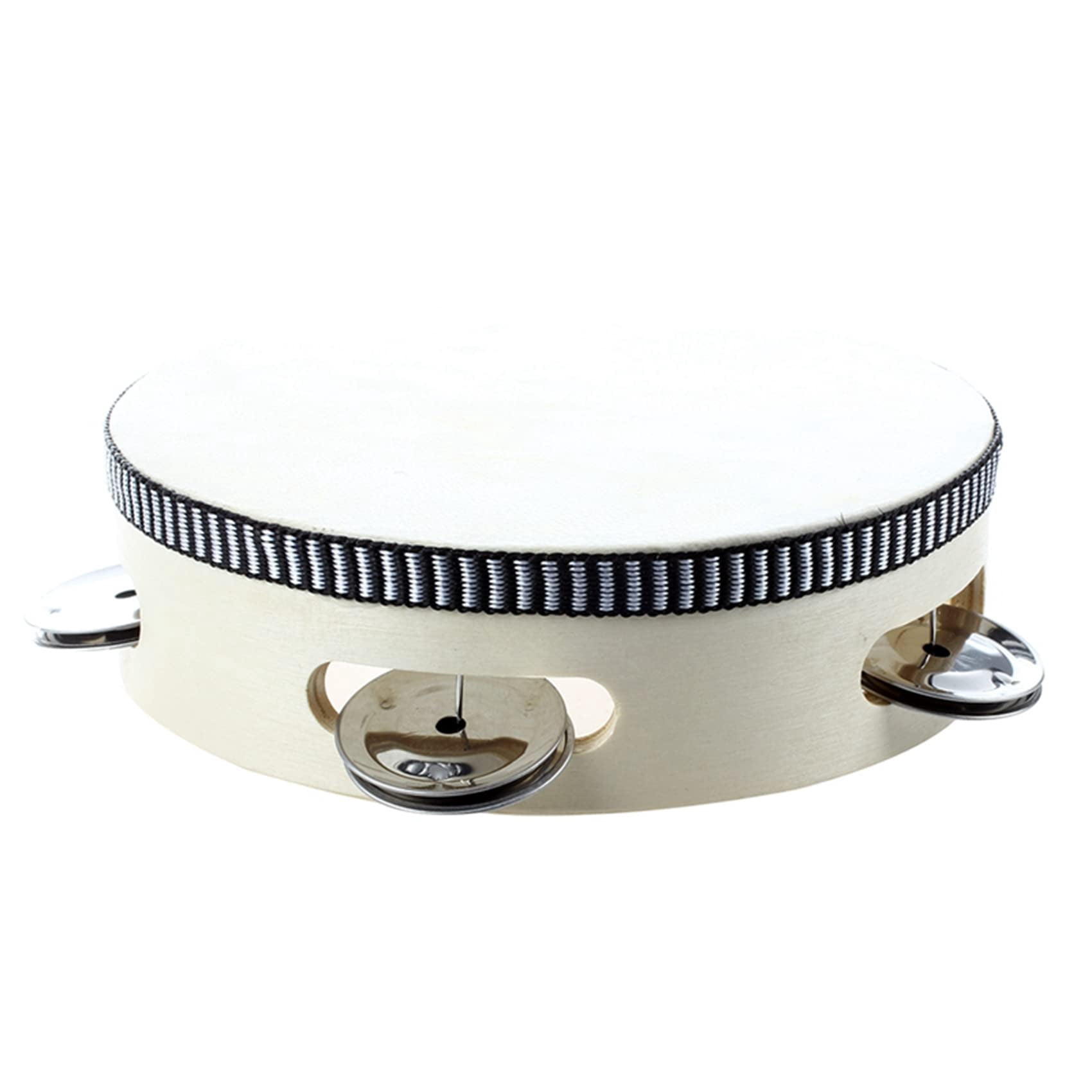 Musical Tambourine,Tamborine Drum Round Percussion Gift for KTV Party 6 inch (10 Pcs )
