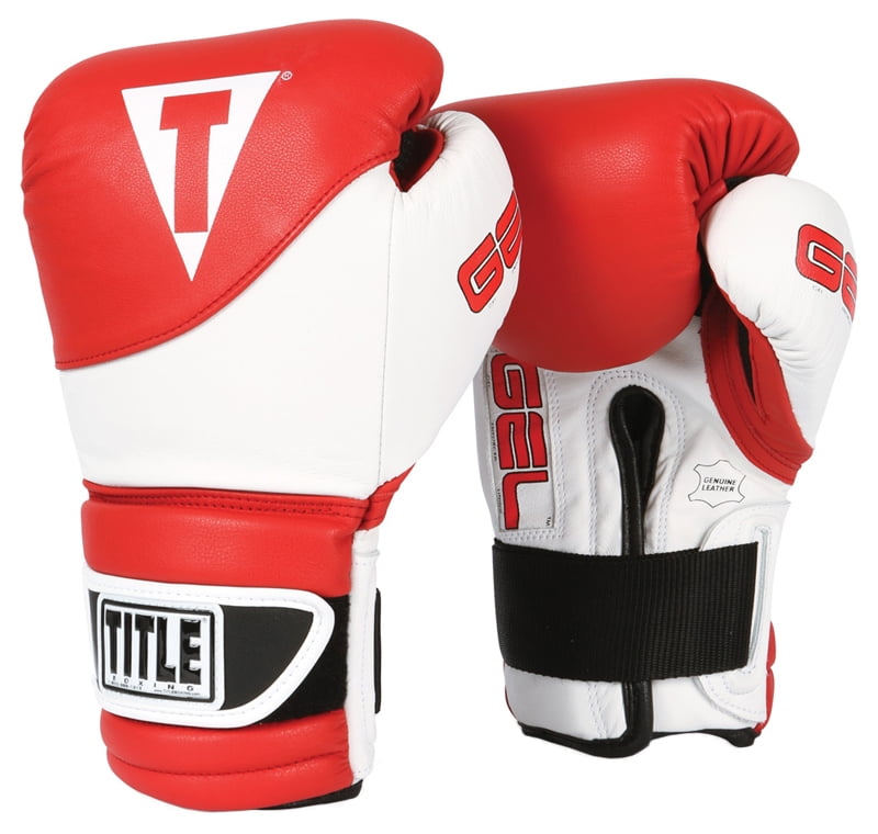 Title Boxing Gel Suspense Training Gloves Red/White