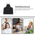 thumbnail image 2 of Chef Apron Water Resistant Canvas Cross Back Adjustable Full Coverage Apron for Men Women Gardening Painting Black, 2 of 7