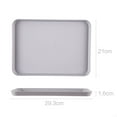 Sunjoy Tech Rectangle Plastic Trays, Heavy Duty Plastic Serving