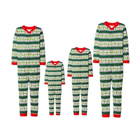 

Xmas Christmas Pyjamas Nightwear PJs Sets Family Matching Pajamas Adult Kids Romper