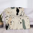 thumbnail image 4 of Art Design Warm Flannel Blanket Modern Boho Leaves Flannel Blanket Modern, 4 of 8