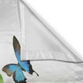thumbnail image 3 of Ambesonne Letter P Kitchen Curtains, Lively Summer Wings, 55"x45", Green Multicolor, 3 of 3