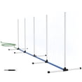 thumbnail image 2 of PawHut 2 Piece Dog Agility Training Equipment Set with Adjustable Height Jumping Ring and Hurdle, Spray Water Tube, Carry Bag, Whistle, White, 2 of 9