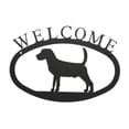 thumbnail image 1 of Village Wrought Iron WEL-236-S Welcome Sign-Plaque - Beagle - Dog, 1 of 1