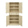thumbnail image 4 of Dtwnek 4 Door Storage Cabinet with 1 Drawer, with 4 Adjustable Inner Shelves, 4 of 8