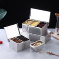 thumbnail image 4 of Stainless Steel Seasoning Restaurant Chef with Lid Storage Box Household Spice, 4 of 19