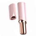 thumbnail image 4 of Recortador de cejas eléctrico rosa, portátil, recargable por USB, respetuoso con la piel, de acero inoxidable ABS, mini depiladora, 4 of 12