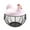Pink, variant on Ceramic Eggs Holder Basket with Hen Cover for Kitchen Fruit Storage