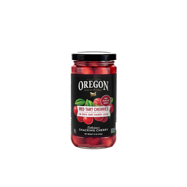 Oregon Specialty Fruit Red Tart Cherries in Red Tart Cherry Juice, 12 Oz Jar