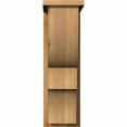 thumbnail image 2 of 8"W x 14"D x 26"H Ridgewood Rough Sawn Corbel w/Backplate, Western Red Cedar, 2 of 9